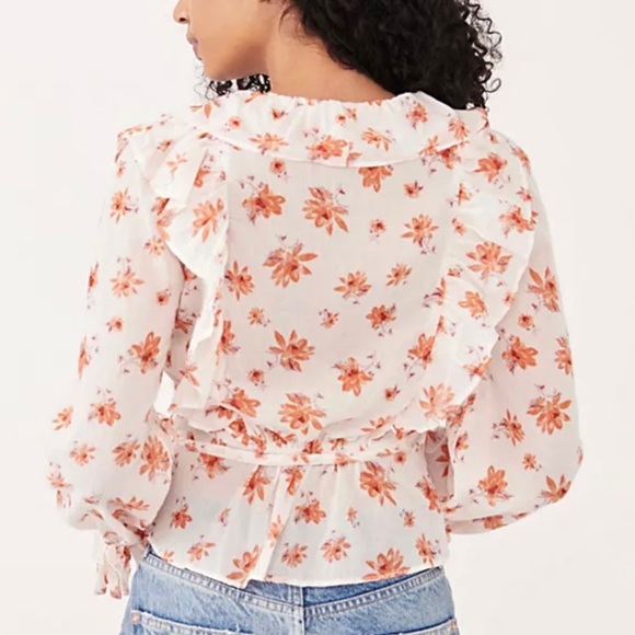NWT - Free People Amanda Ruffle Top - Size small - Picture 4 of 10